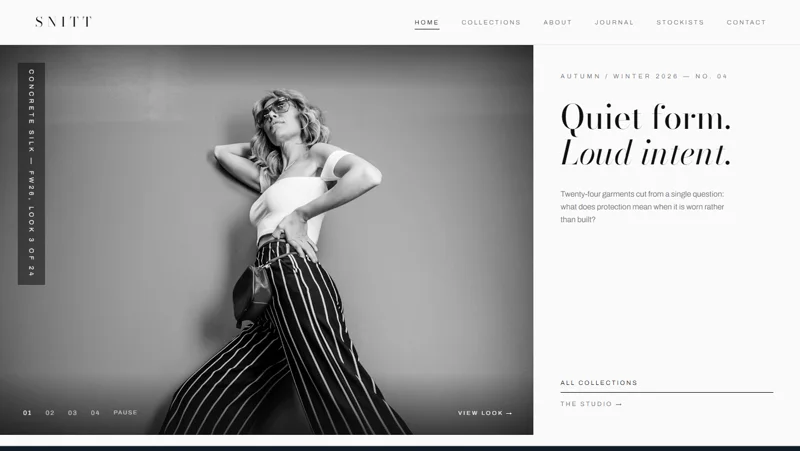 Snitt website design demo build